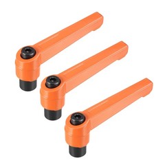 M8 Handle Adjustable Clamping Lever Push Ratchet Female Threaded Stud 3 Pcs