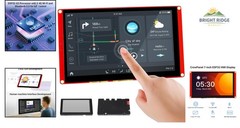 7 Inch Glossy Touchscreen Display with 170 Degree Viewing Angle and Acrylic Case