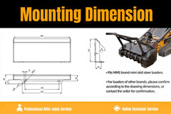 32” Forestry Mulcher Attachment for MINI Skid Steer Loader
