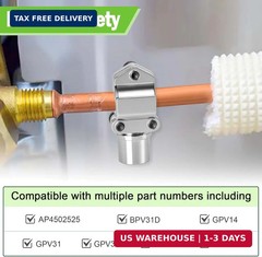 BPV31 Bullet Piercing Valve (2Pcs), Zinc Alloy Needle Valve Three-in-one Kit, Ai