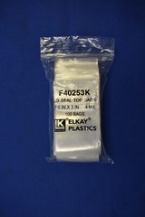 2×3 2.5×3 Elkay Plastic Clear Zip Lock Seal Top Reclosable Poly Bags 4 Mil 4Mil