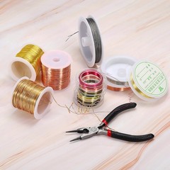 28 Gauge Jewelry Wire, 328 Feet/100M Pure Copper Jewelry Beading Wire Soft Me…