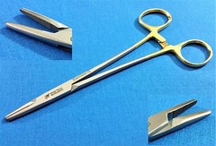 T/C MAYO HEGAR NEEDLE HOLDER DRIVER 8″ CROSS SERRATED TUNGSTEN CARBIDE INSERTS