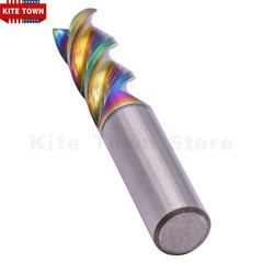 3Pcs 1/2″ 45° Helix 3 Flute Carbide Square End Mill For Aluminum – DLC Coated