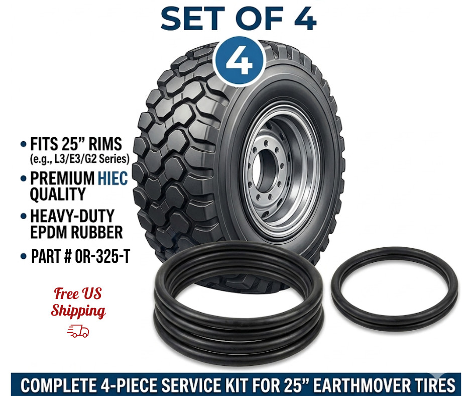Haltec OR-325-T O-Ring for 25″ Rim Earthmover Tire Seal Set of 4
