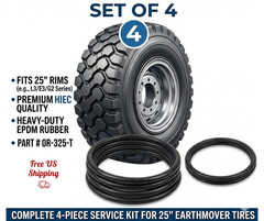 Haltec OR-325-T O-Ring for 25″ Rim Earthmover Tire Seal Set of 4