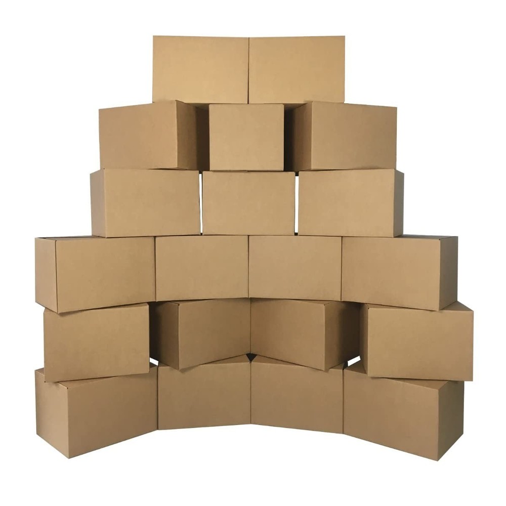 Medium Moving Boxes 18″L X 14″W X 12″H 20-Pack Corrugated Cardboard Box for Ship