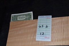 Anigre Wood Veneer Sheets 6.5 x 31 inches1/42nd thick G7805-21