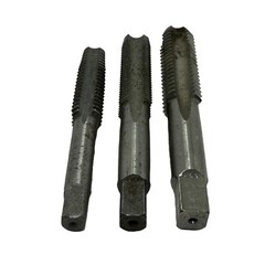 Lot of 3 Straight Flute Taps Champion 9/16in-18 NF HSS USA , 5/8in-11 NC GH3