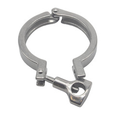 HFS(R) 2.5″ Sanitary Tri Clamp, Single Pin Heavy Duty Tri Clover for Ferrule TC