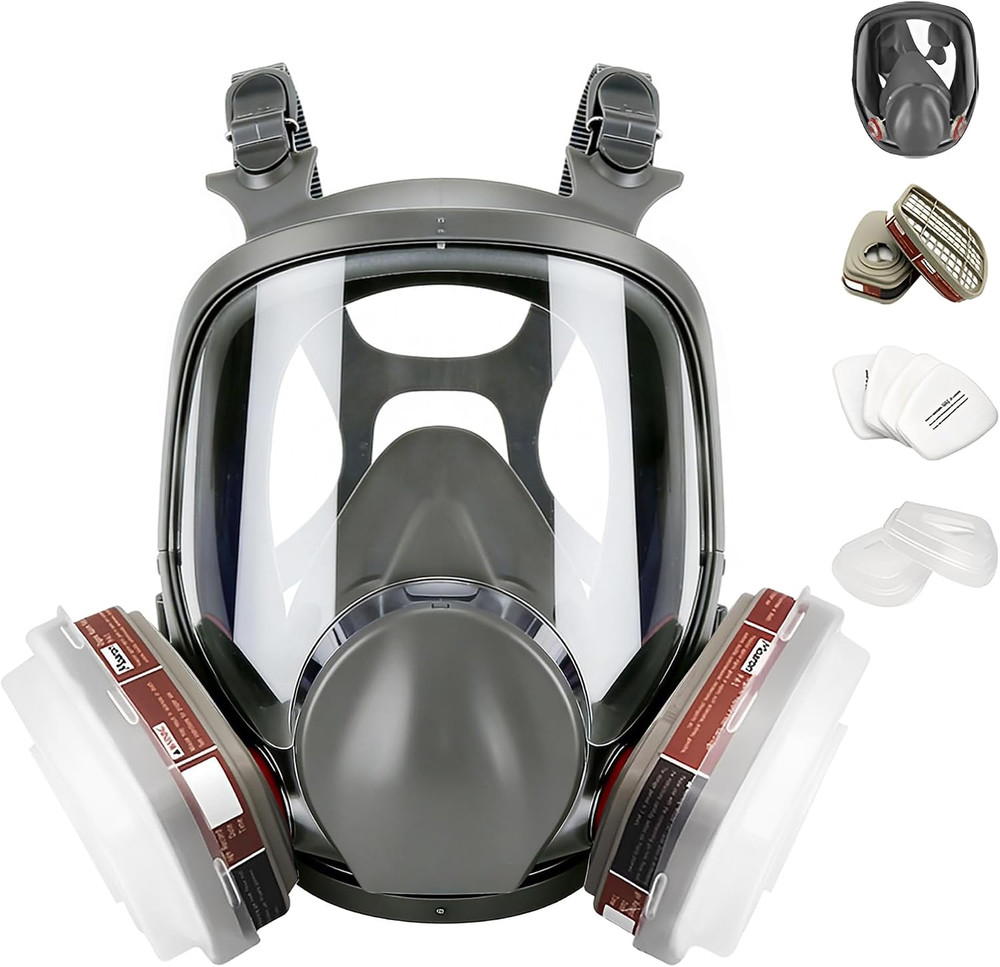 Reusable Half Facepiece, Half Facepiece with Goggle, Protection from Dust and Or
