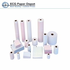 ECG EKG Cardiology Recording Graph Chart Paper Z-Fold 100 Pack per Case