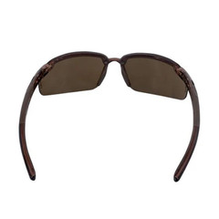 Crossfire 29117 Brown Frameless Safety Glasses with Brown Mirrored Lenses