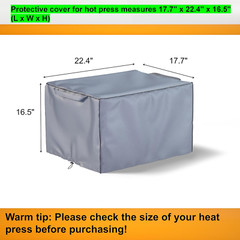 Heat Press Cover, 600D Oxford Fabric Waterproof Dustproof Fabric, Hot Press Cove