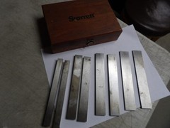 STARRETT # 384 4- Pair Steel Parallel Set in Wood Case used Free S&H