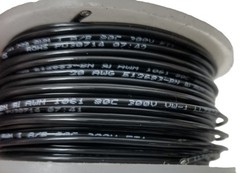 500′ Alpha 422010 Black 20AWG Stranded Hook Up Wire PVC UL AWM 1061 300V NEW
