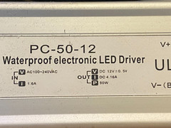 PC-50-12 IP67 Waterproof Electronic LED Driver (100-240VAC – Output 12VDC 50W)