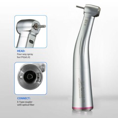 Dental 1:5 Increasing LED Fiber Optic Contra Angle Red Ring For NSK Ti Max Z95L