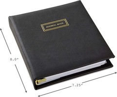 Utilitarian and Elegant Address Book with Gold Foil – Organize Contacts in Style