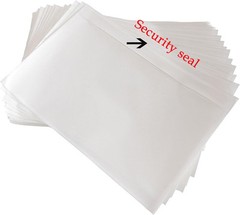 100 Waterproof Transparent Shipping Label Pouches 7.5 X 5.5 Inch Strong Adhesive