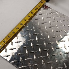 12″ x 12″ Diamond Plate Aluminum .125″ Thick (1/8 in) – Treadplate, 3003 Alloy