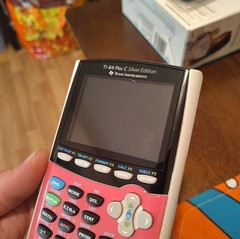 Texas Instruments TI-84 Plus C Silver Edition Graphing Calculator – Pink TESTED
