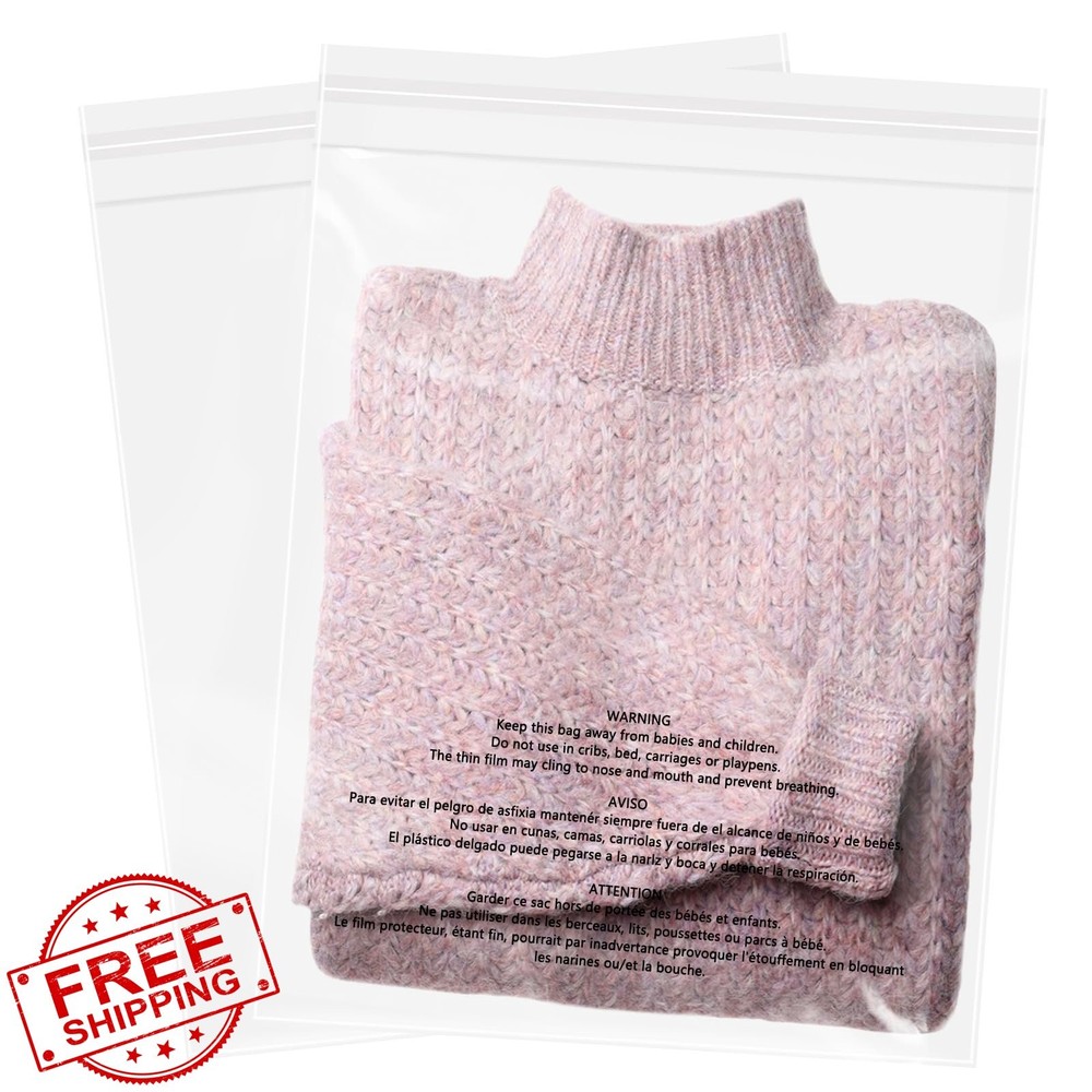 WEPOLY 12×15″ Poly Bags 200 Count