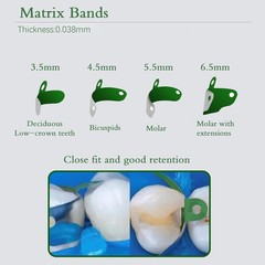 Dental Matrix Bands Ring Palodent V3 Sectional Matrix System Diastema Wedge Kit