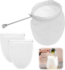 Reusable Cheesecloth Filter Bags Fine Mesh Nut Milk Coffee Tea Strainer