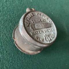 Vintage Neptune TRIDENT Water Meter, Gallons, Brass/Bronze, New York, USA