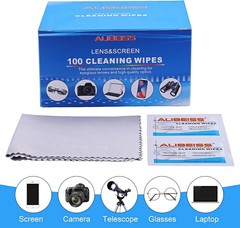 Pre-Moistened Lens Wipes ALIBEISS Screen for 100 Count (Pack of 1)