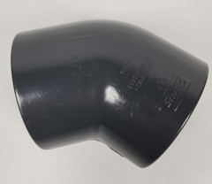 Spears 817-040 Schedule 80 PVC 45 Degree Elbow 4″ Gray Slip Socket x Socket NOS