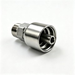 10-Pack 3/4″ Hosex 3/4″ Male NPT Hydraulic Fittings, Carbon Steel Straight Crimp