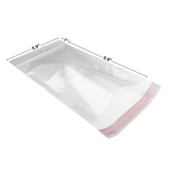 UOFFICE Clear Resealable Cellophane Bags, 5.9″ x 9.8″ 1.2 Mil