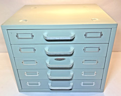 NEUMADE 5-Drawer STACKABLE Photography Metal File Cabinet 15.5” W x 13”H x 13”D