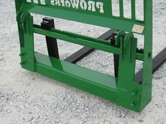 48″ 4,000 Pound Pallet Fork Attachment Fits John Deere Tractor Loader Hook Pin