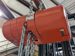 CM Lodestar Electric Chain Hoist 1 Ton Capacity 10 Ft Lift 16 FPM 110v 3522CF