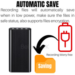 240Hr 16GB Spy Digital Activated Voice Recorder Mini Audio Magnetic MP3 Player
