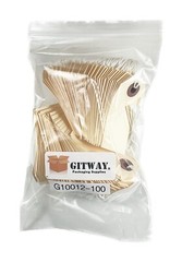 100 Small Manilla Cardstock Price Tags 2 3/4″ x 1 3/8″ Pre-strung with String