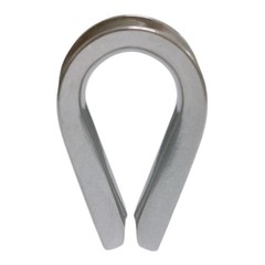 4PC 1/4″ Marine Heavy Duty Wire Rope Thimble 316 Stainless Steel Cable Protector