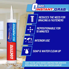 Loctite Power Grab All Purpose Instant Grab 9 oz