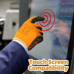 Schwer 3 Pairs LT5619 Work Gloves Micro-Foam Nitrile Coated, Level 4 Abrasion Re