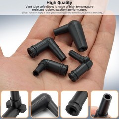 Soft Elbow Vacuum Tubing Connector Kit 1/8″ Compatible with Vacuum Line, Include
