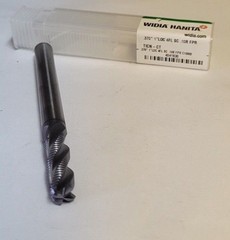 Hanita WIDIA Solid Carbide End Mill .370″ 1″ LOC 4 Flutes .10R C10002 Brand New