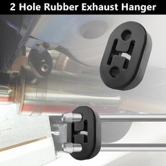 Universal Fit Exhaust Rubber Hanger Mount with 2 Holes, 0.47 Color: black-2PCS