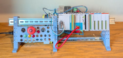 PLC Trainer DIN Rail Stand: Allen-Bradley/Siemens/Omron/Mitsubishi/Schneider/ABB
