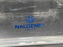 NALGENE Acrylic 12 x 9 x 4” Laboratory Beta Radiation Storage Box 6740-1108