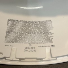 3M White Vented Hard Hat No straps Type 1 Class C (see photos)