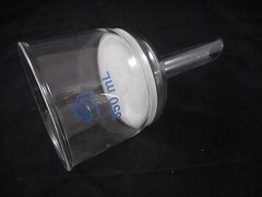 QUARK Glass 350mL 80mm Diameter Coarse C Fritted Buchner Filter Funnel B