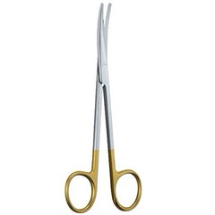 TC Metzenbaum Scissors, 5.5”, Curved, Delicate, Blunt Tips, Premium German Grade